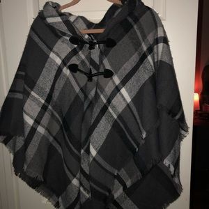 Plaid cape